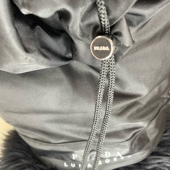 Prada Black Luna Rossa Shoulder Duffle/Bucket Bag - Picture 6 of 8